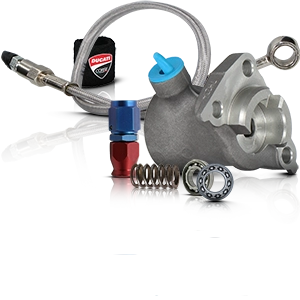Hydraulische Kupplungsbauteile wie Leitungen, Lager, Federn und Gehäuse zur Nachrüstung oder Reparatur.